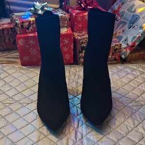 Fashion Nova Black Heeled Boots